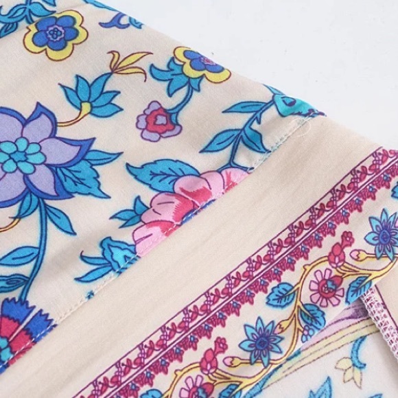 SOLD OUT Colorful Floral Peacock Bohemian Kimono Duster - Picture 7 of 13